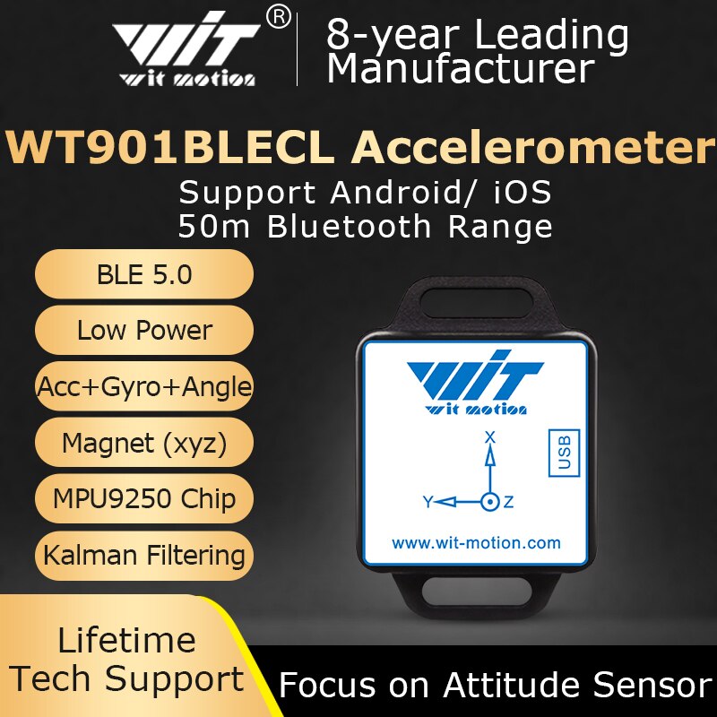 WitMotion WT901BLECL BLE 5.0, Һ 3  ӵ,..